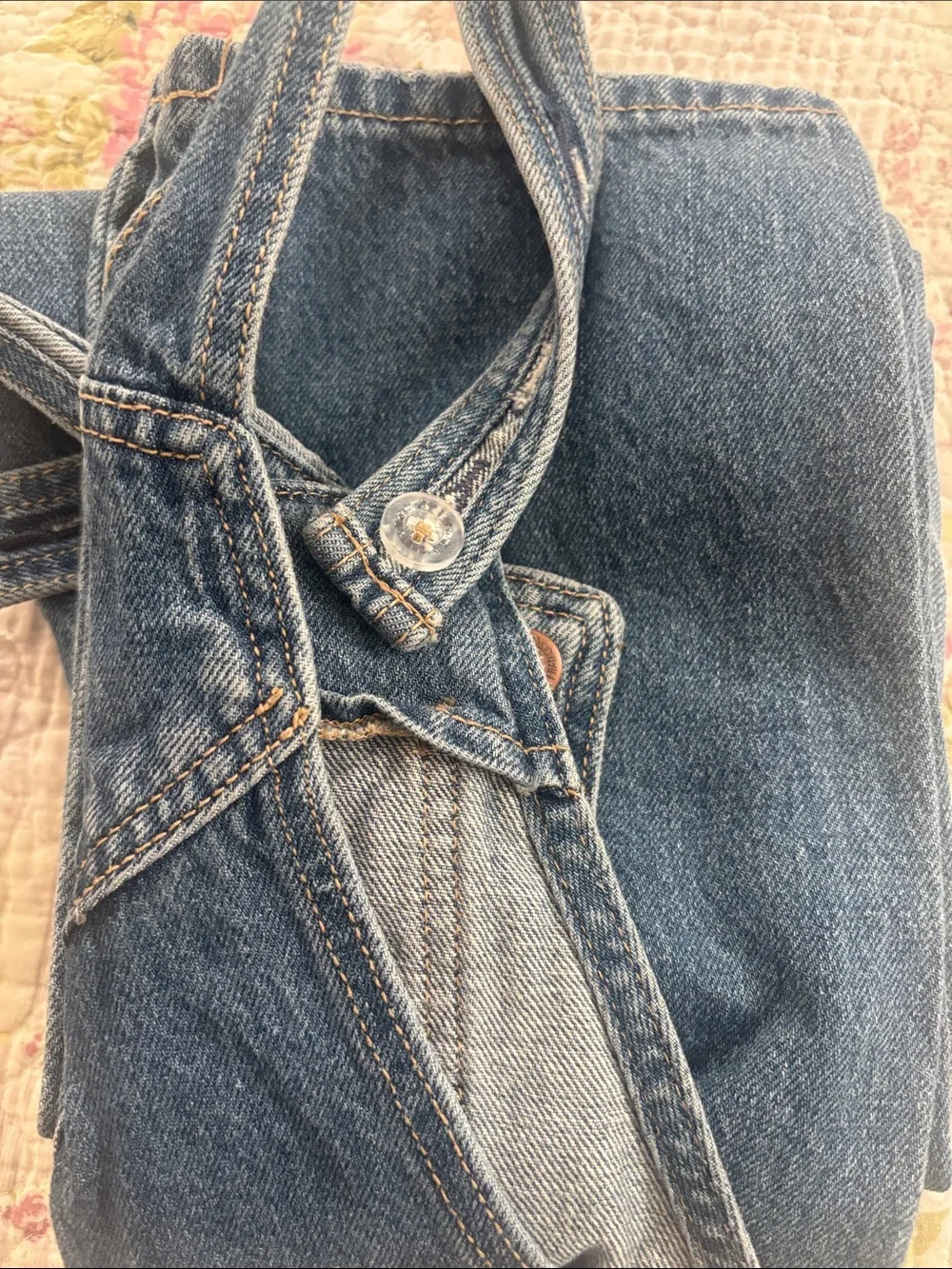 Old Navy Light Blue Denim Overalls